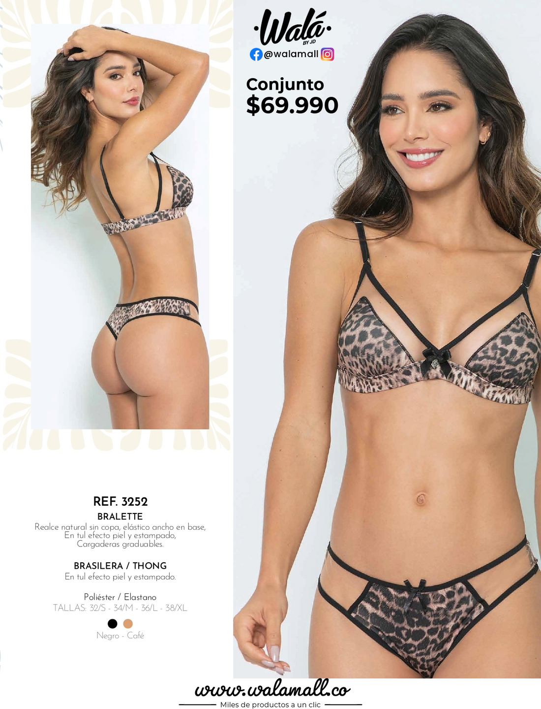 3252 - Duo Bralette/Brasilera