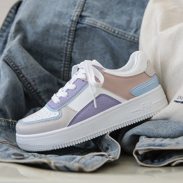 T073 Blanco/Morada Tenis Fir