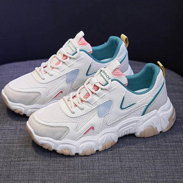 T046 Verde/Beige Tenis Deportivo