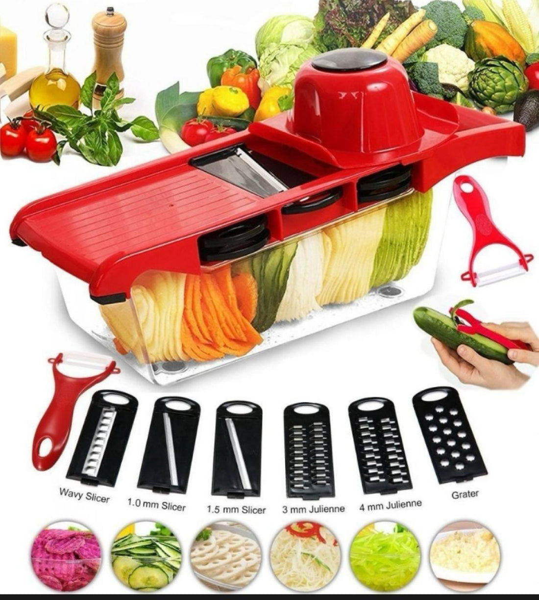 RALLADOR DE VERDURAS 6 EN 1