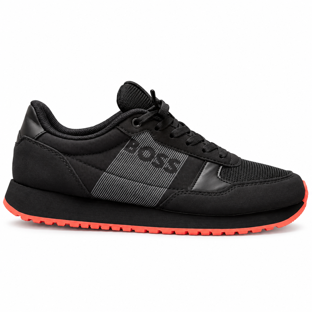 0526-046 BOSS NEGRO X ROJO — lateral del producto original JU-O035, fondo blanco