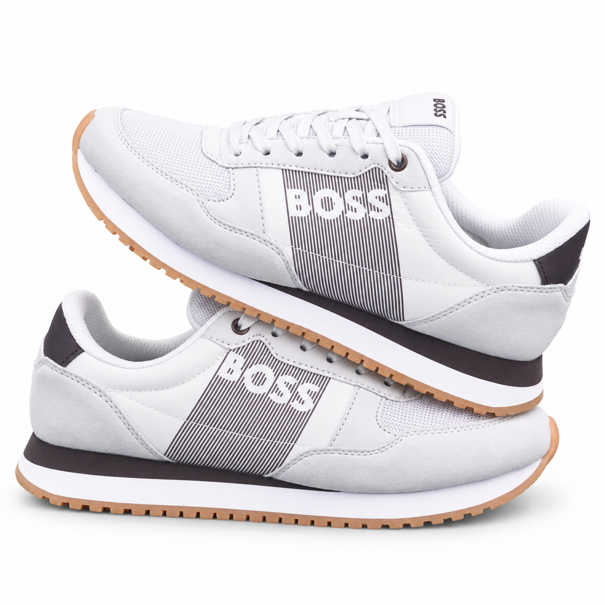 0526-046-C05-F1 BOSS BLANCO X GRIS — fondo blanco, composición original conservada