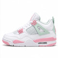 Tenis 1026-027 blanco verde menta y rosado, vista lateral izquierdo