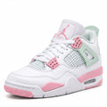 Tenis 1026-027 blanco verde menta y rosado, vista tres cuartos