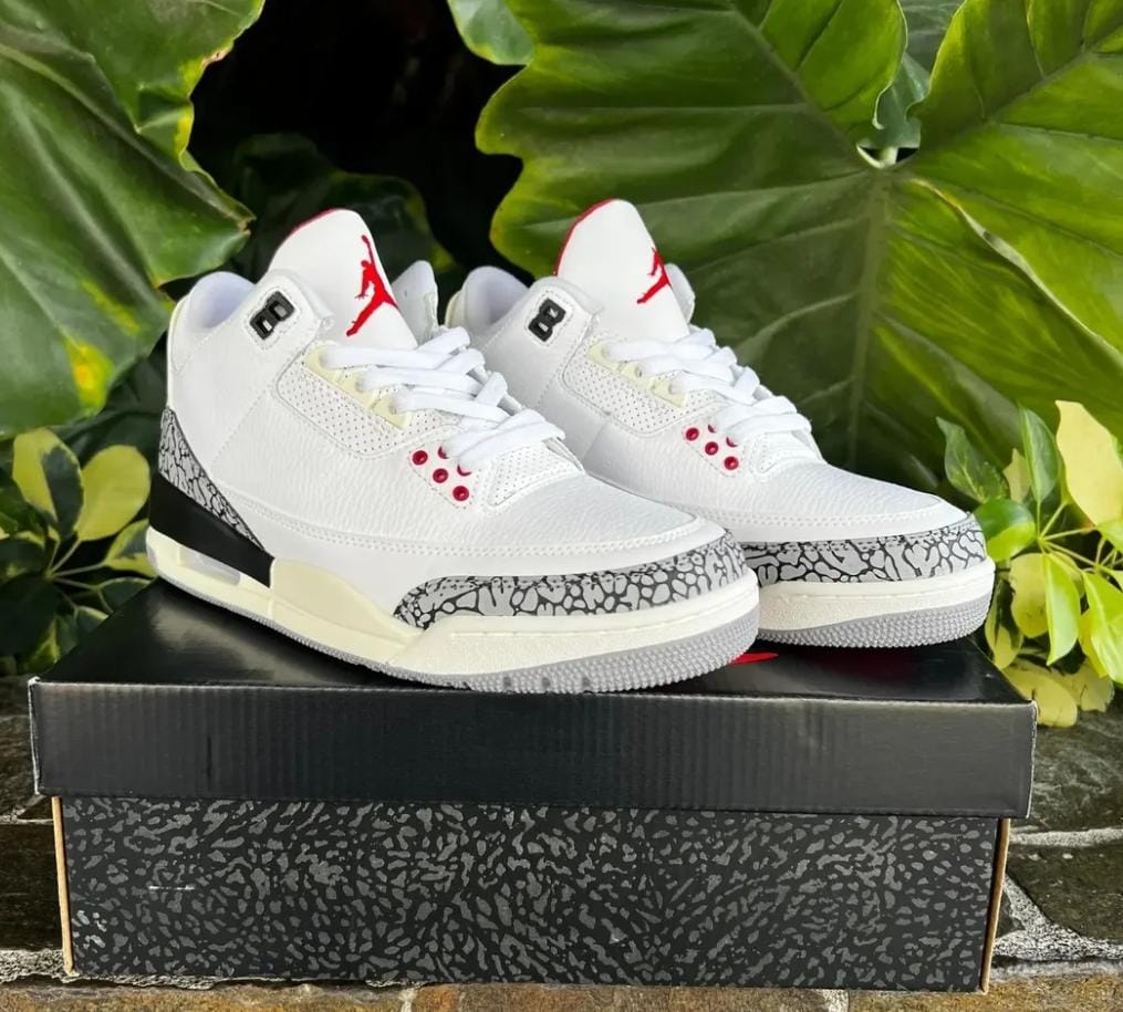 Tenis JORDAN BLANCO X ROJO X NEGRO 1026-H007