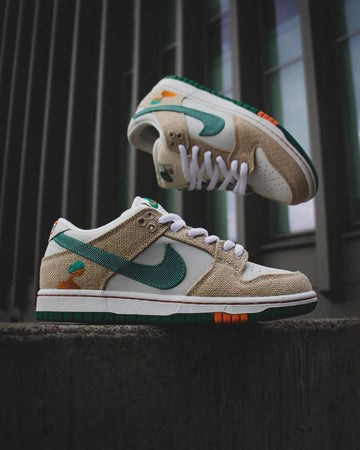 Tenis NIKE para hombre en tonos beige x verde