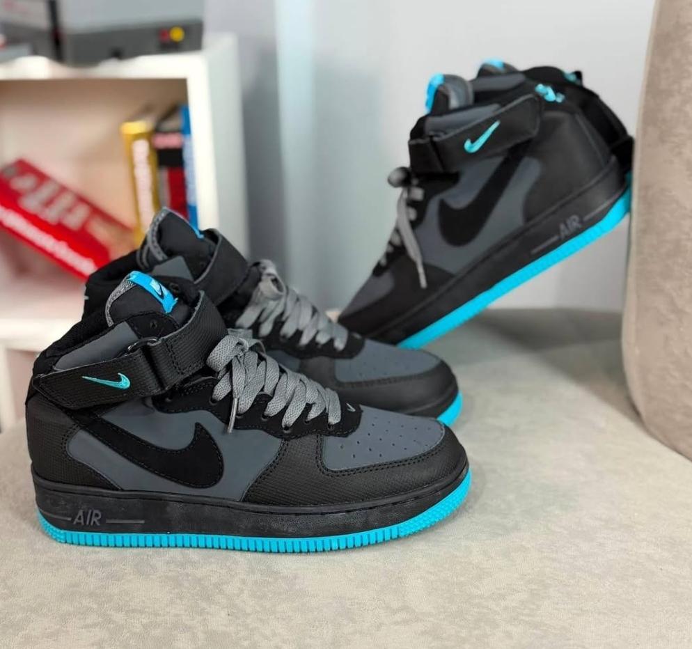 Tenis NIKE para hombre en tonos negro x turquesa