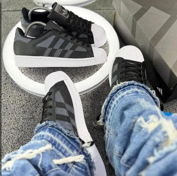 Tenis para hombre negro x gris