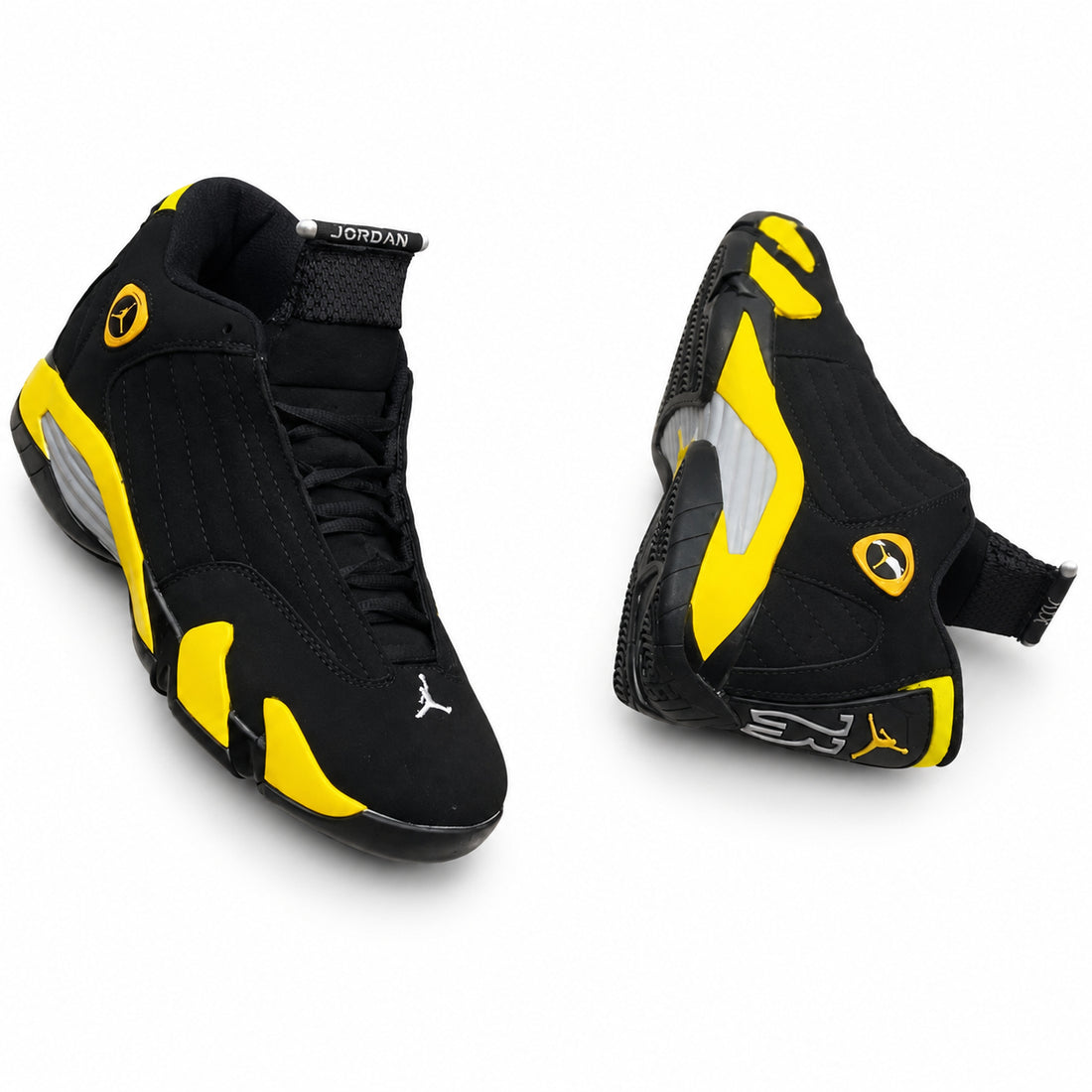 Tenis 1026-H110 — JORDAN — NEGRO X AMARILLO — fotografía de catálogo derivada del original