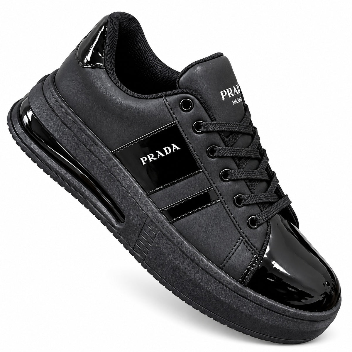 Tenis 1026-H122 — PRADA — NEGRO — vista 1