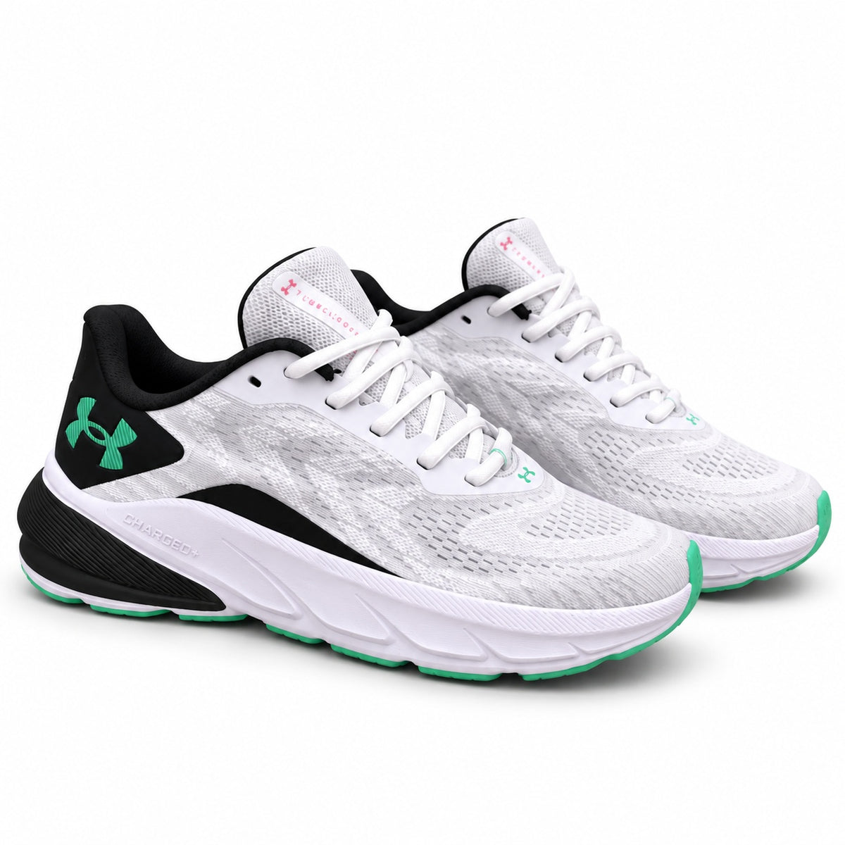 Tenis 1026-H124 — UNDER ARMOUR — BLANCO X NEGRO X VERDE — vista 1