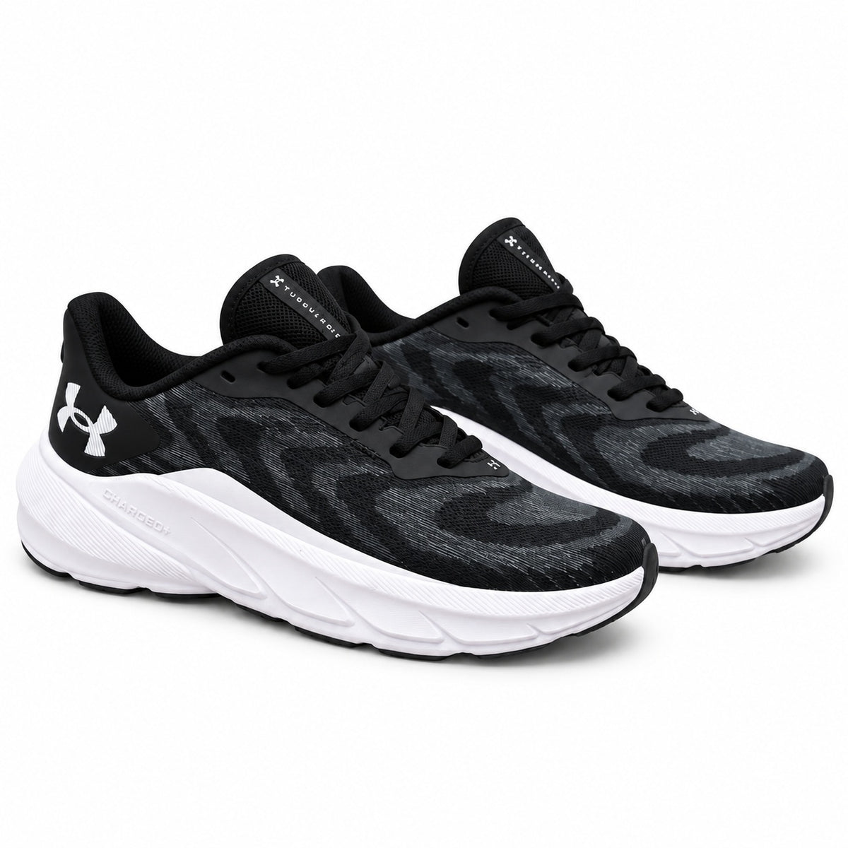 Tenis 1026-H124 — UNDER ARMOUR — NEGRO X BLANCO — vista 1