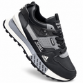 1026-H132 ADIDAS NEGRO X GRIS X BLANCO — vista individual evidenciada en JU-O005, fondo blanco