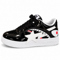 1026-H135 BAPE NEGRO X BLANCO — vista individual evidenciada en JU-O073, fondo blanco