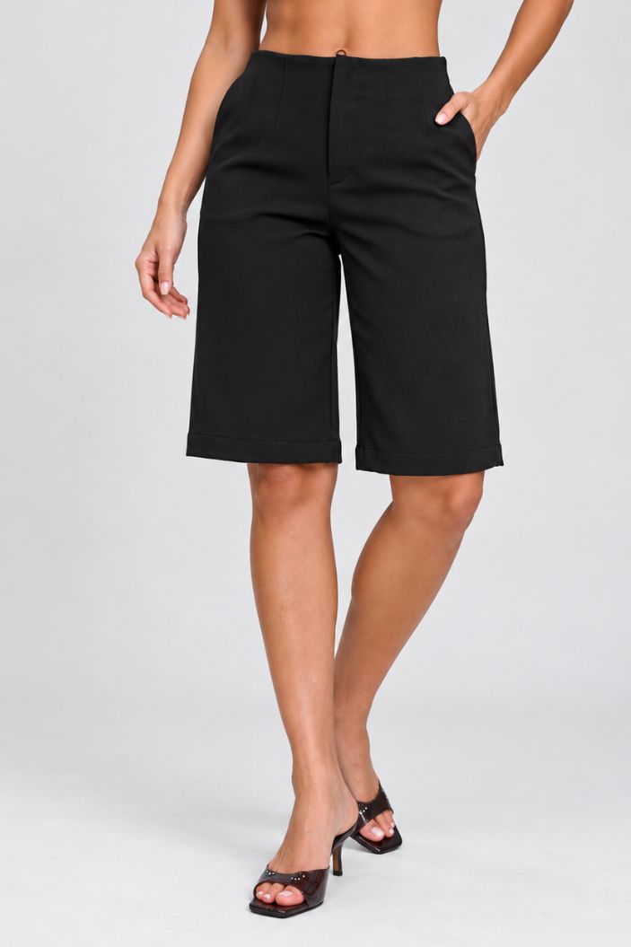 Bermuda Larga DF06226 para mujer dyaboo negro