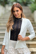 Blazer 1190004 para mujer elaborado en poliéster dyaboo color crudo 1