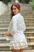 Blazer 1190004 para mujer elaborado en poliéster dyaboo color crudo