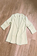 Blazer Manga 3/4 5190007 elaborado en poliéster para mujer dyaboo verde 01