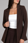 Blazer para mujer dyaboo cafe 1190004