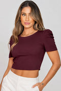 Blusa Corta 5240024 | Violette para mujer dyaboo vinotinto