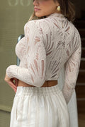 Blusa Corta DF01779 para mujer dyaboo color beige 10