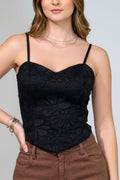 Blusa Corta DF01B47 Para mujer dyaboo negro