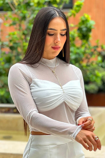 Blusa Corta Manga Larga DF01961
