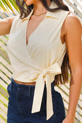Blusa Corta Sisa DF01A46 para mujer dyaboo panacota