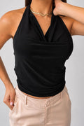 Blusa Corta Sisa DF01C18 para mujer dyaboo negro
