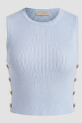 Blusa Corta TF01A61 para mujer dyaboo azul
