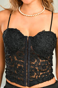Blusa Corta Tiras DF01949 para muje dyaboo negro