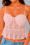 Blusa Corta Tiras DF01B65 para mujer rosado dyaboo