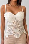 Blusa Corta Tiras DF01C28 para mujer dyaboo crudo/blanco