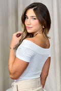Blusa Cuello Bandeja DF02302 para mujer dyaboo crudo/blanco 10