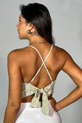 Blusa DF01509 con estampado grabado para mujer dyaboo verde 3