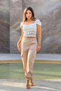 Blusa DF01608 elaborada en mayatex para mujer dyaboo beige 03