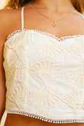 Blusa DF01709 ajustable en espalda dyaboo mujer crudo/blanco