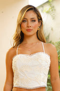 Blusa DF01709 ajustable en espalda dyaboo mujer crudo/blanco