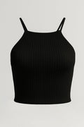 Blusa DF01763 tiras elaborada en tela viscosa dyaboo color negro