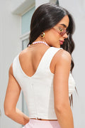 Blusa DF01A83 para mujer dyaboo crudo/blanco