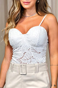 Blusa DF02266 copa prehormada para mujer dyaboo crudo/blanco
