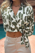 Blusa DF02369 para mujer tipo wrap con escote en 