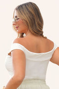 Blusa Larga Bandeja DP02181 PARA MUJER DYABOO CRUDO/BLANCO