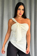 Blusa Larga DF02488 para mujer dyaboo crudo