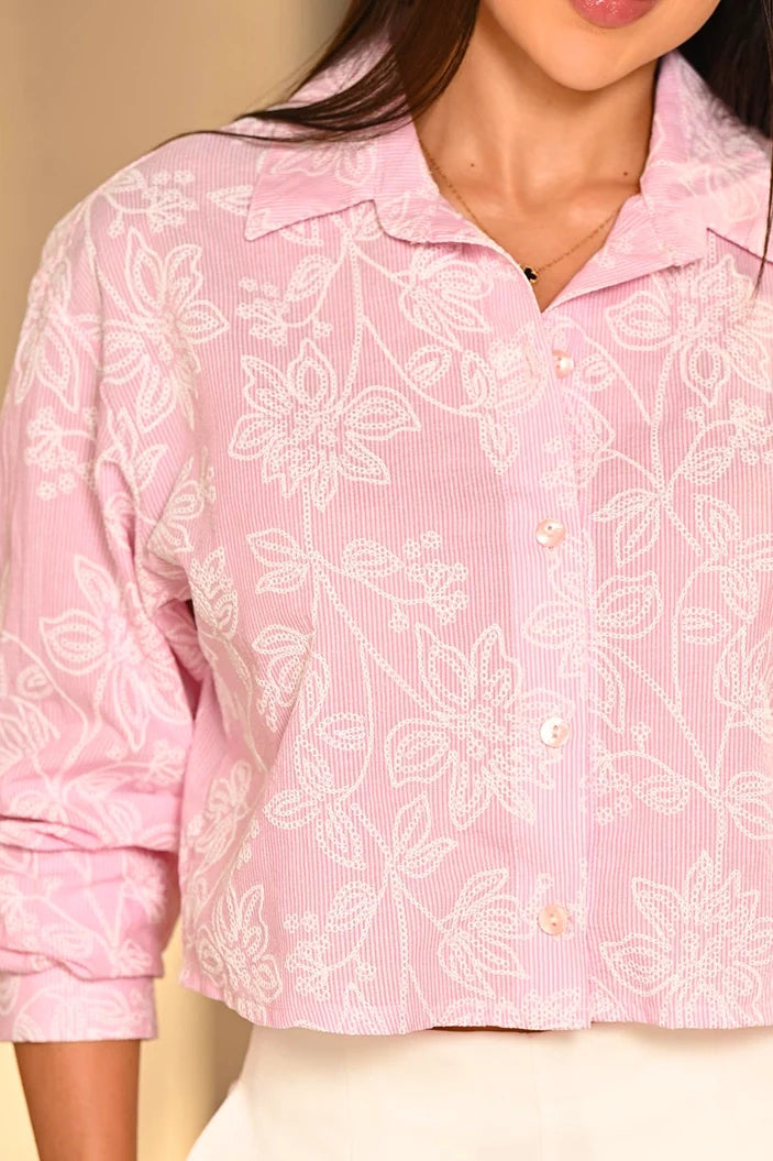 Blusa Larga DF02672 para mujer dyaboo rosado