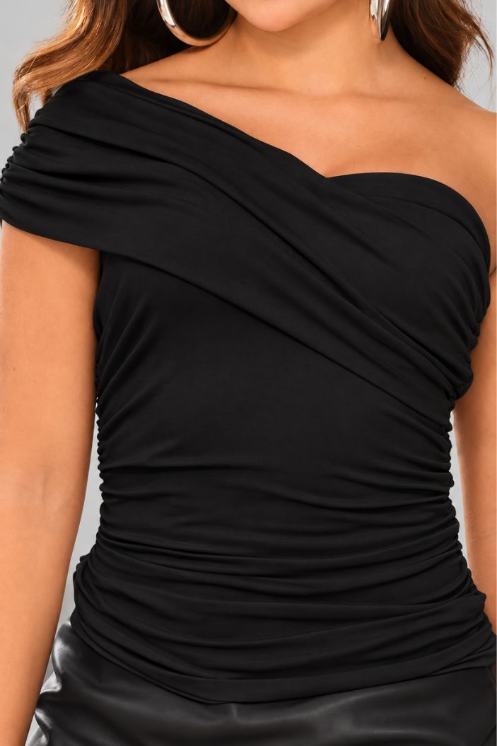 Blusa Larga DF02769 para  mujer dyaboo negro
