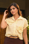 Blusa Larga DF21366 para mujet dyaboo panacota