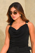 Blusa Larga Sisa DF02418 para mujer dyaboo negro 1