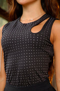 Blusa Larga Sisa DF02456 para mujer dyaboo negro