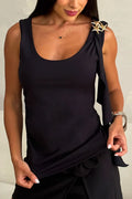 Blusa Larga Sisa DF02597 para mujer dyaboo negro
